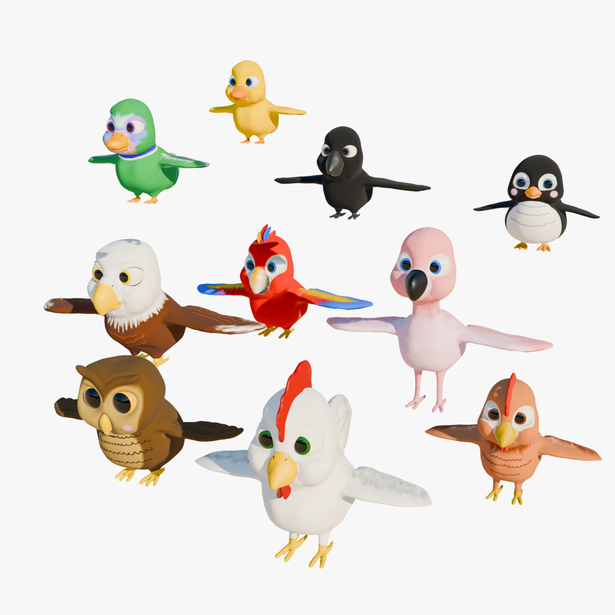 Cartoon Style Simple Character – Children Series